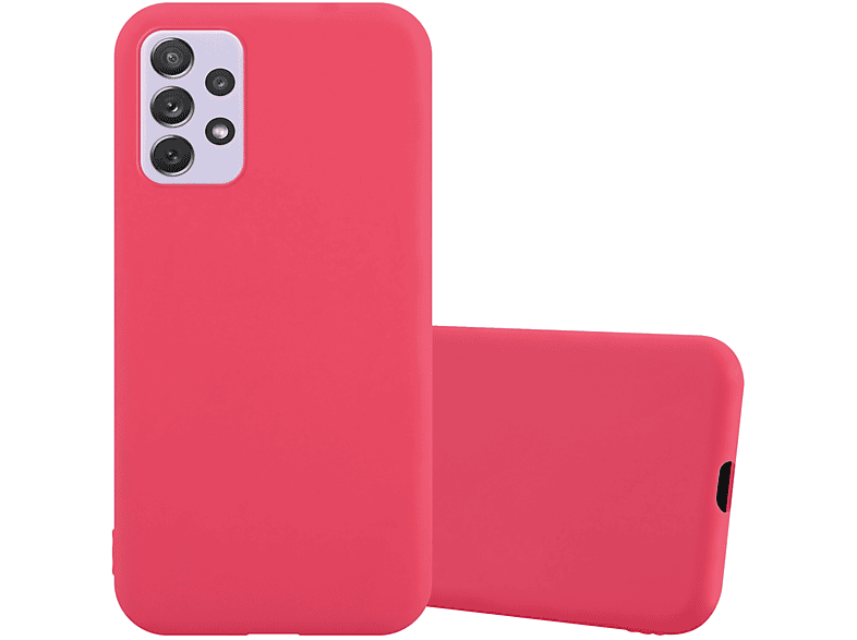 Galaxy A73 im ROT CANDY Samsung, Hülle Backcover, Style, 5G, CADORABO TPU Candy