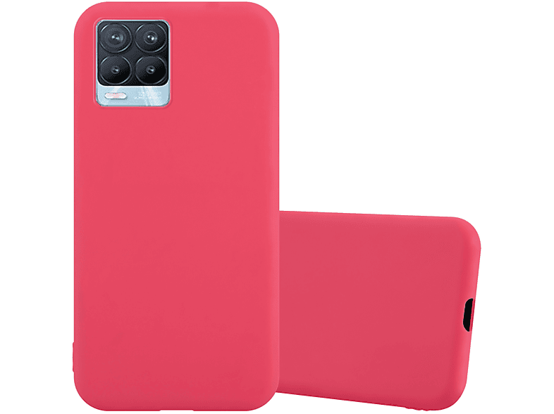 CADORABO Hülle im TPU Candy Style, Backcover, Realme, 8 4G / 8 PRO, CANDY ROT