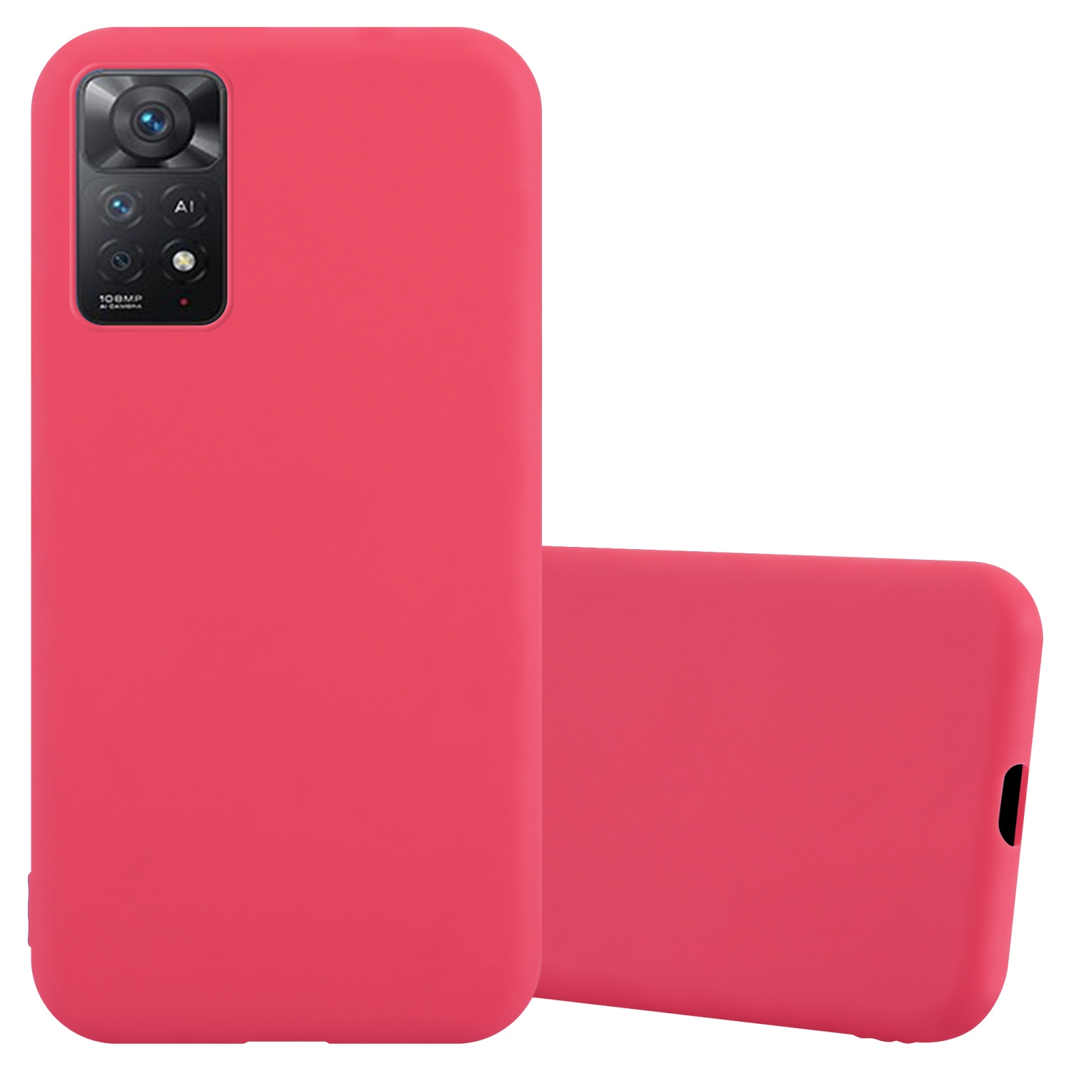 CADORABO Hülle PRO 11 Style, 5G, im RedMi Xiaomi, CANDY TPU / Candy 4G NOTE ROT Backcover