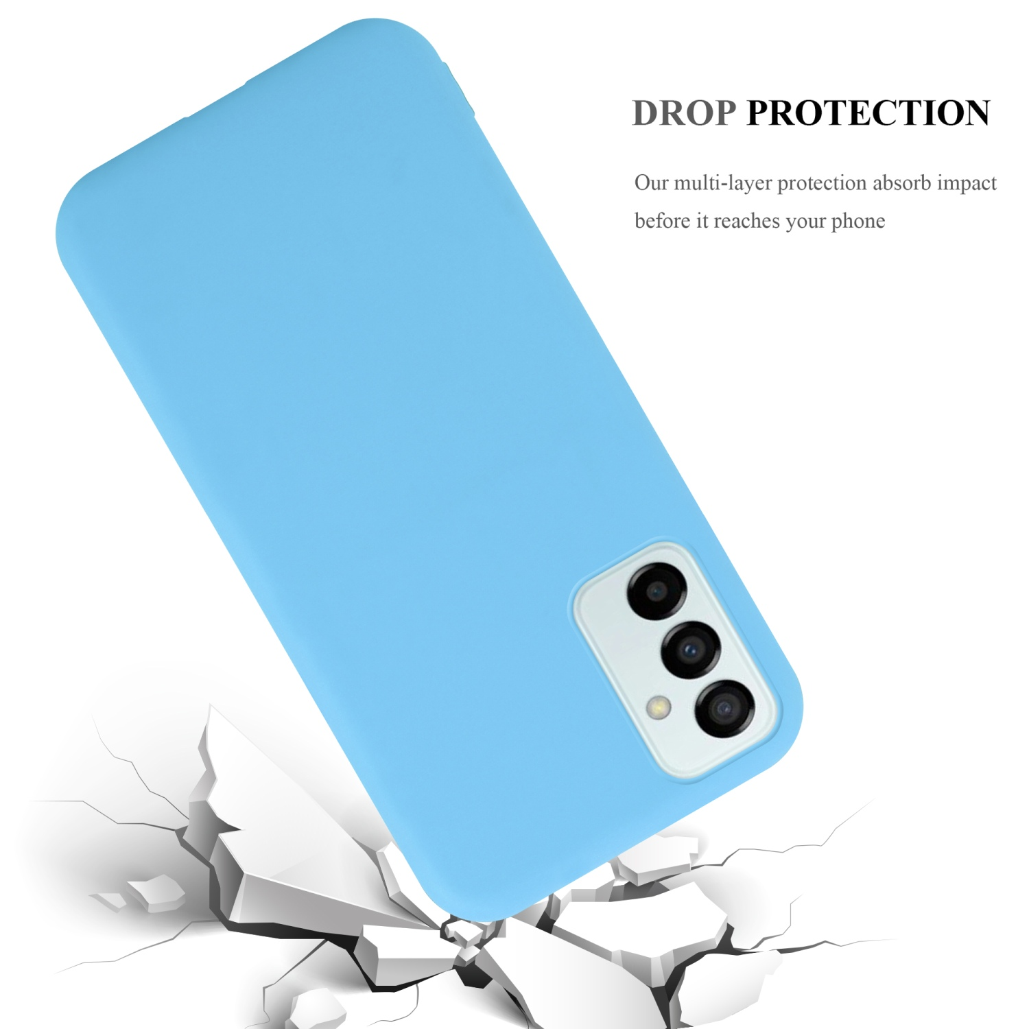 Candy Hülle Backcover, CANDY Samsung, Galaxy M23 Style, TPU 5G, CADORABO im BLAU