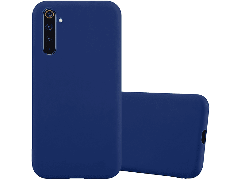 CADORABO Hülle im TPU Style, BLAU Backcover, PRO, Realme, DUNKEL Candy 6 CANDY