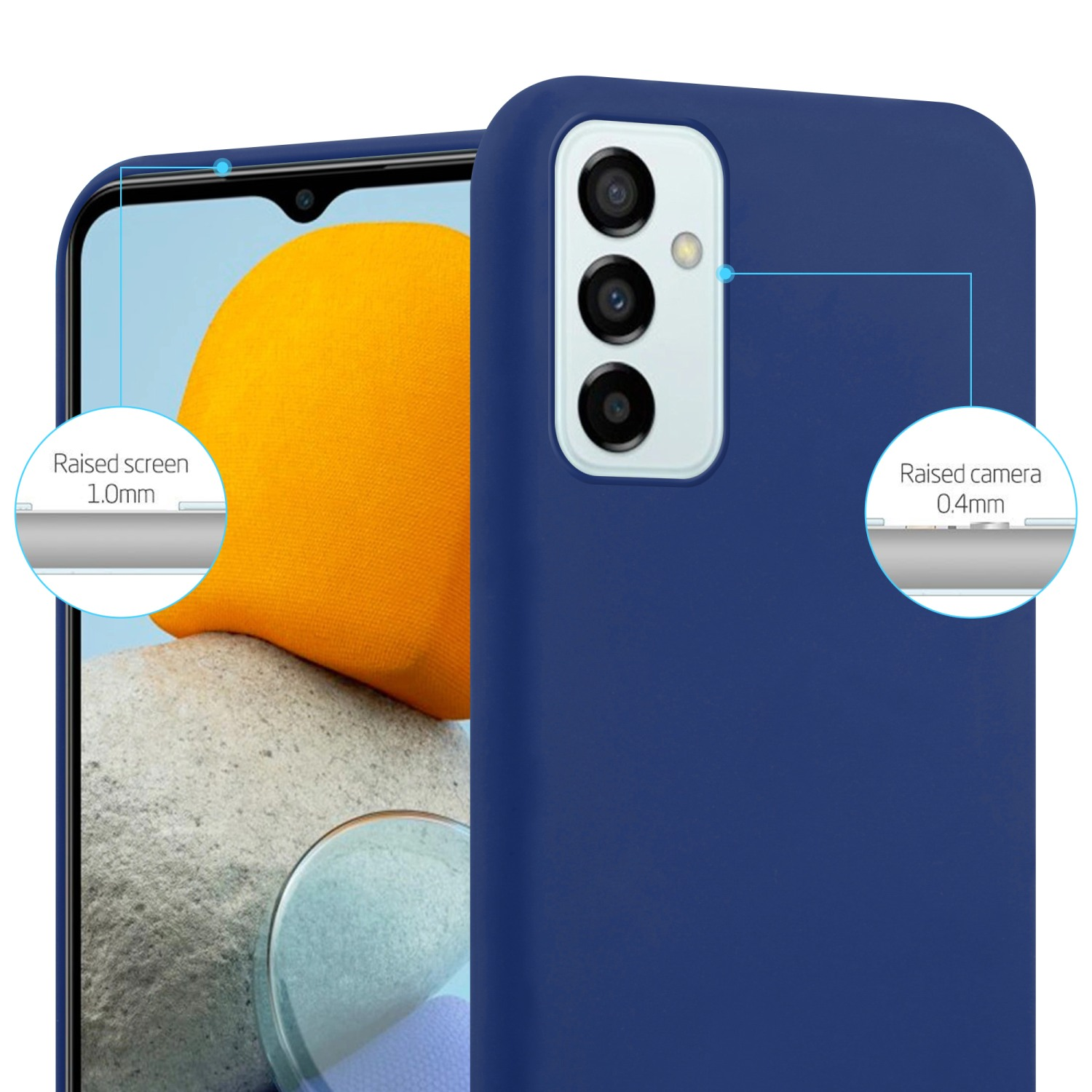 Hülle Style, Candy Galaxy DUNKEL 5G, Backcover, M23 CANDY BLAU Samsung, CADORABO im TPU