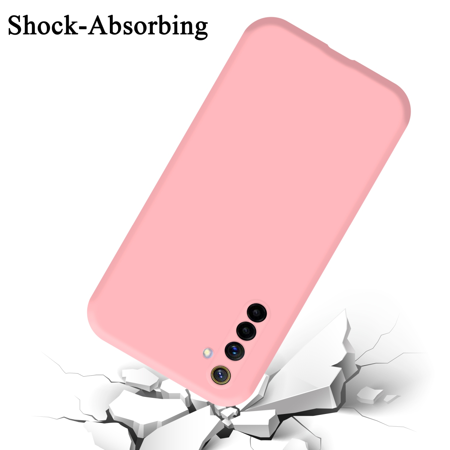 PINK CADORABO Backcover, 6 Style, im / Case Silicone LIQUID Realme, Hülle 6s, Liquid 4G