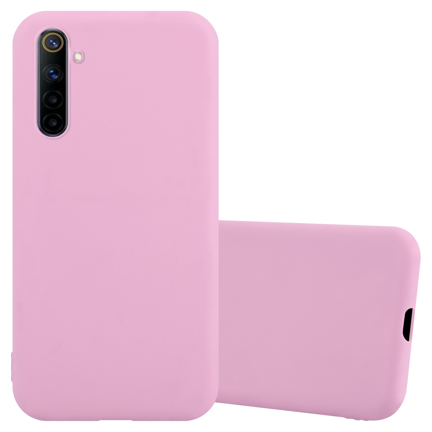 CADORABO Realme, TPU / im Backcover, 4G Candy 6 6s, ROSA CANDY Hülle Style,
