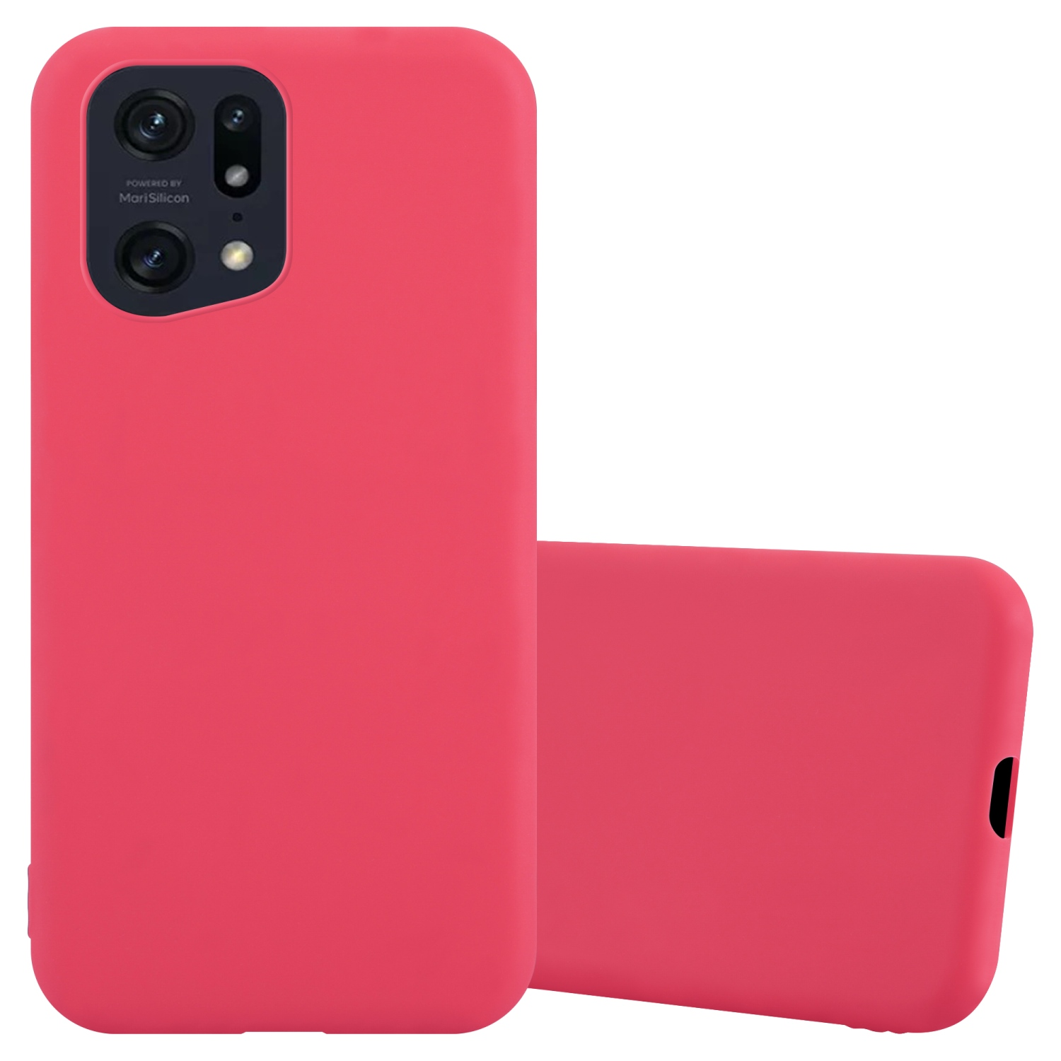 FIND Oppo, CADORABO im CANDY TPU Candy Style, PRO, Hülle ROT Backcover, X5
