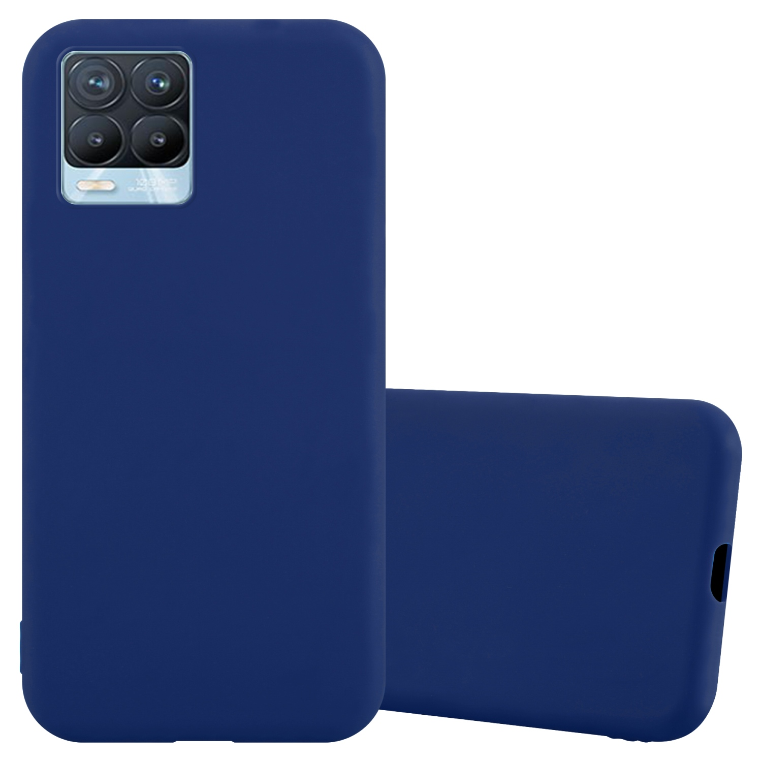 BLAU Backcover, im 8 / DUNKEL 4G Style, TPU CADORABO Hülle 8 CANDY PRO, Realme, Candy