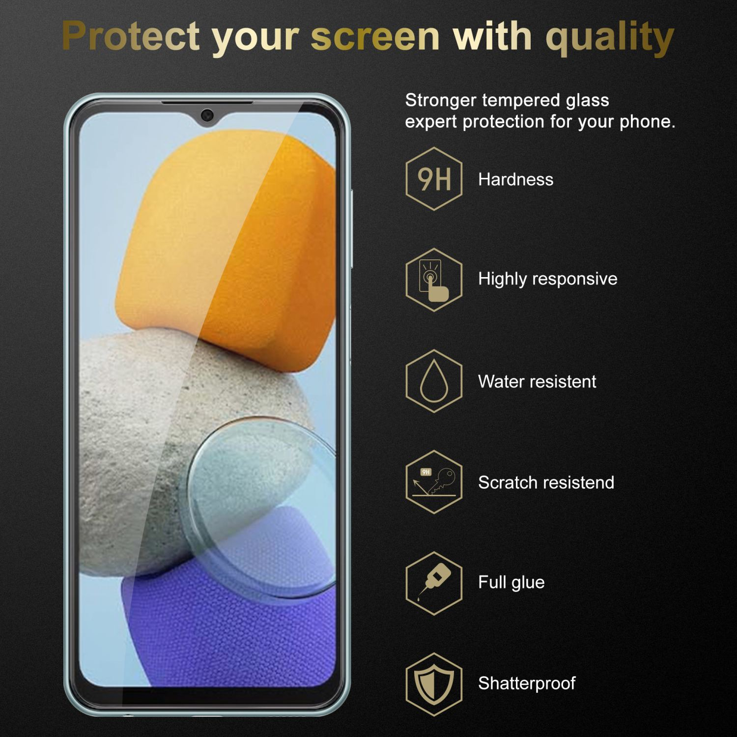 CADORABO Schutzglas Tempered Glas Schutzfolie(für Galaxy 5G) Samsung M23