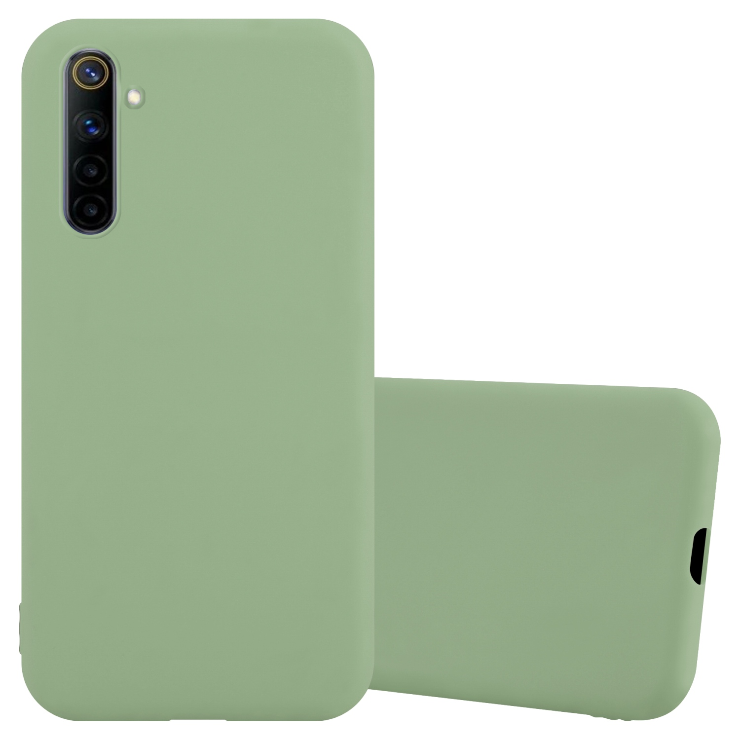 CADORABO Hülle Backcover, PASTELL 6s, 6 Candy Realme, 4G / GRÜN CANDY im Style, TPU