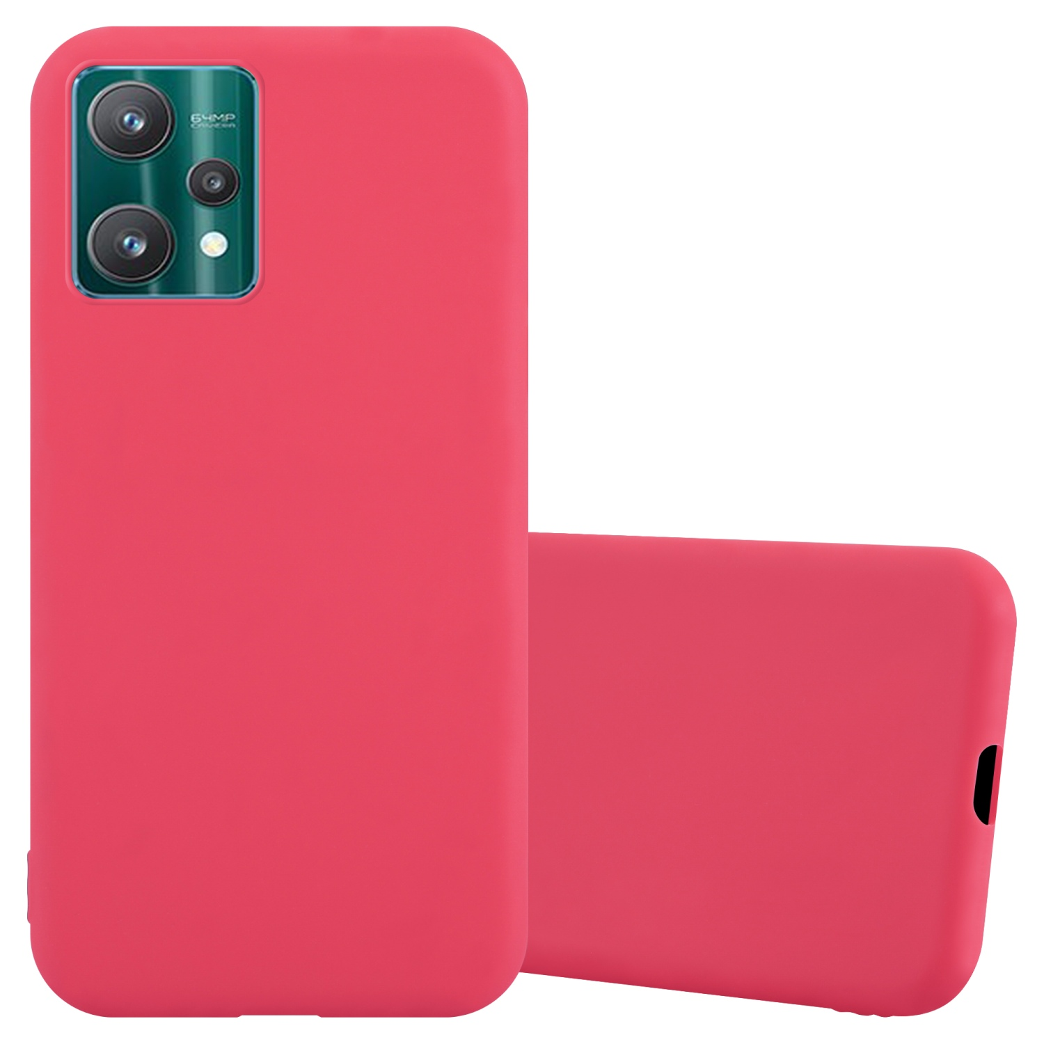 CADORABO Hülle im TPU CANDY PRO+, / 9 9 Realme, 4G Style, ROT Backcover, Candy