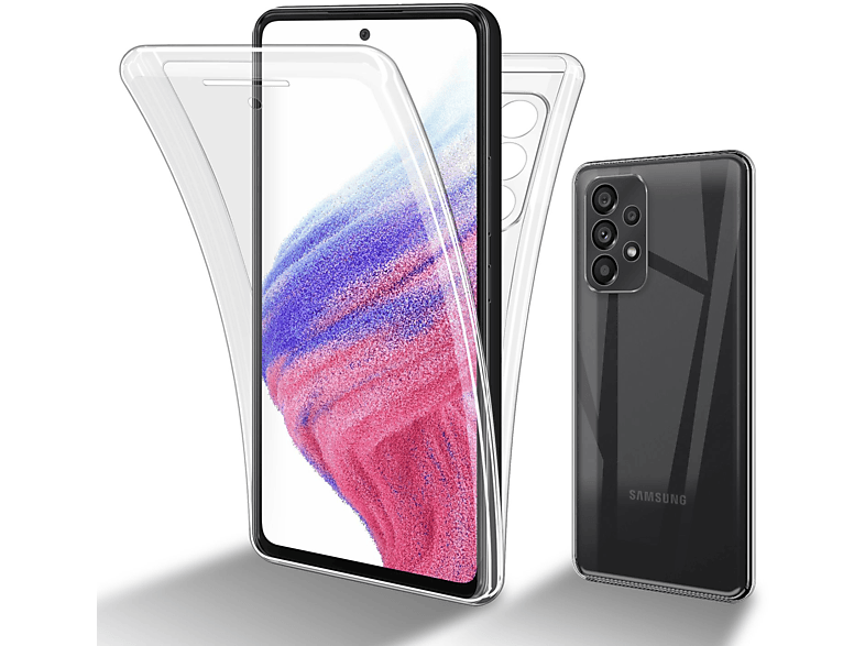 Grad TRANSPARENT TPU Backcover, 5G, Samsung, 360 A53 Galaxy Hülle, CADORABO Case