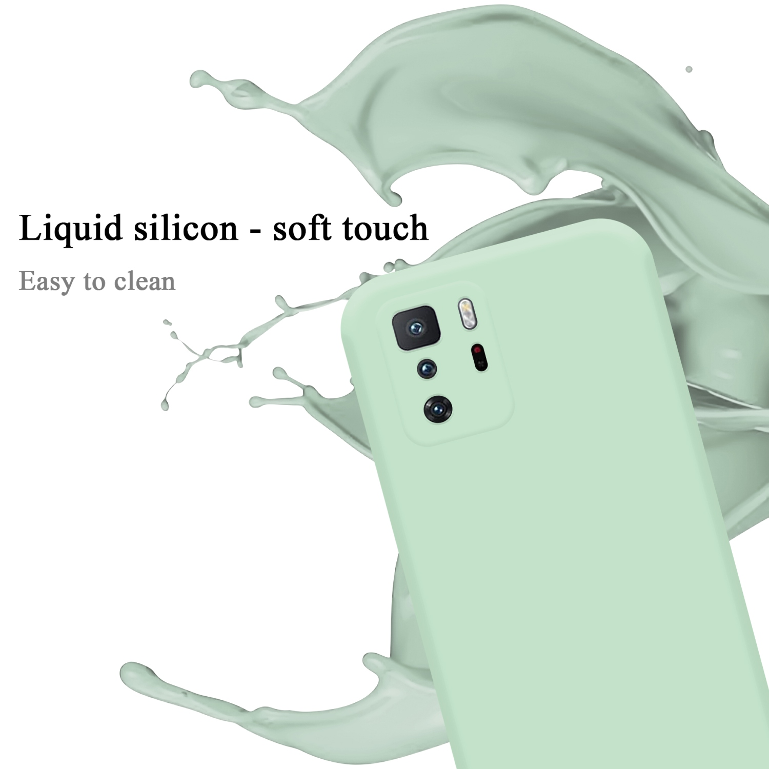 LIQUID Style, Liquid POCO CADORABO Case HELL Hülle Silicone Backcover, X3 GRÜN GT, im Xiaomi,
