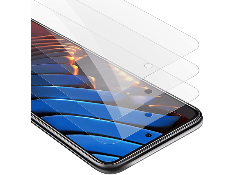 CADORABO 3x Schutzglas Tempered Glas Schutzfolie(für Xiaomi POCO X3 GT)