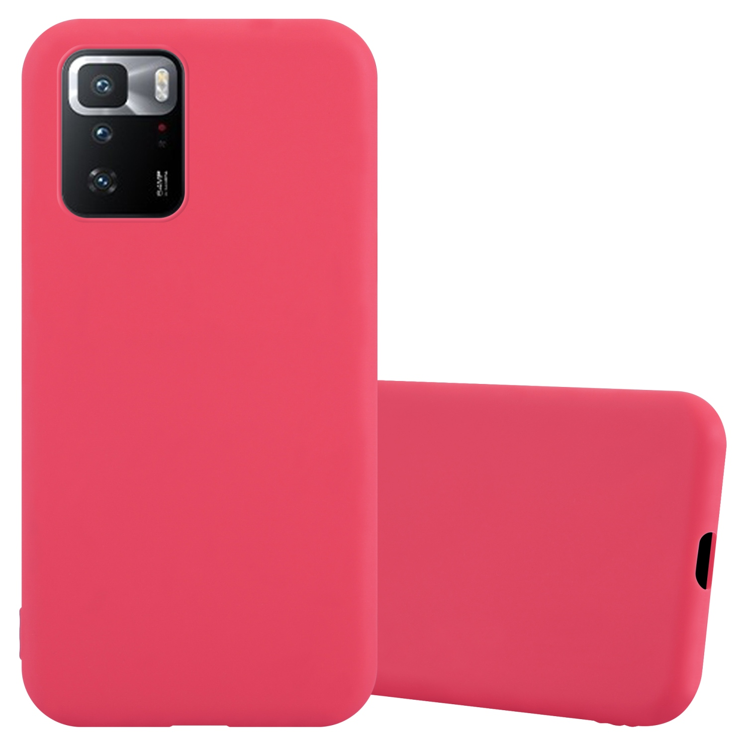 CADORABO Hülle im TPU Candy X3 GT, POCO CANDY Backcover, ROT Style, Xiaomi