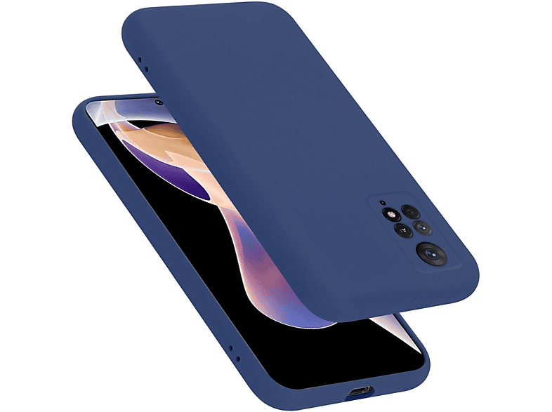 CADORABO Hülle im Liquid Silicone / BLAU 4G PRO Backcover, Style, 11 RedMi Xiaomi, LIQUID 5G, Case NOTE