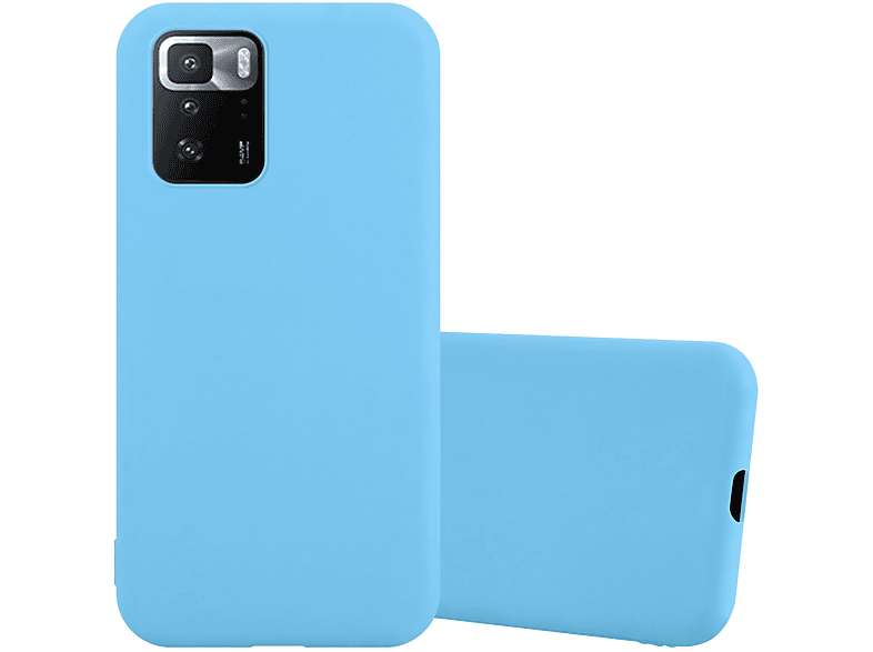 Cadorabo Custodia per Nokia 6 in CANDY BLU - Morbida Cover Protettiva Sottile di Silicone TPU con Bordo Protezione - Ultra Slim Case Antiurto Gel Back Bumper Guscio