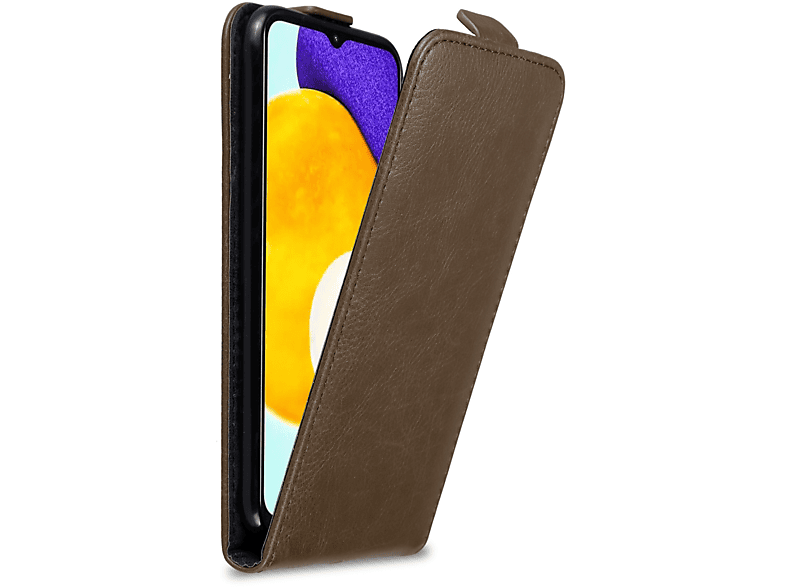 BRAUN KAFFEE CADORABO im Galaxy Samsung, A13 Cover, Flip Hülle 5G, Style, Flip