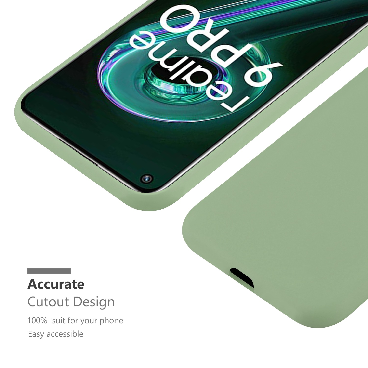 OnePlus TPU 9 / GRÜN Nord / / Candy / 5G, 2 Style, 9 5G Hülle Realme, LITE PRO V25 CANDY CE Backcover, CADORABO Q5 im PASTELL