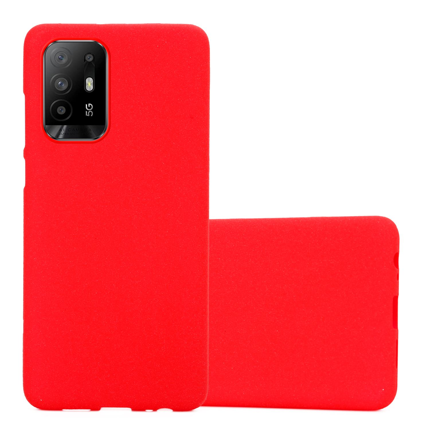 CADORABO TPU Oppo, Schutzhülle, A94 Backcover, ROT FROST 5G, Frosted
