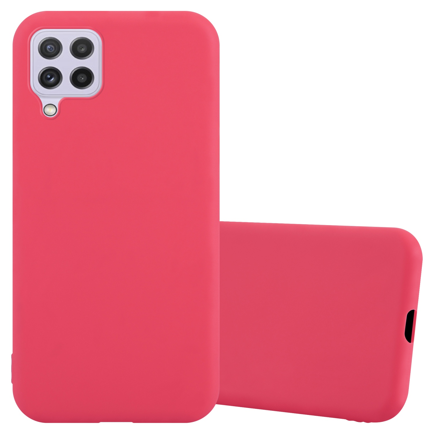 CADORABO Hülle im TPU Candy 4G Samsung, Galaxy ROT Backcover, M32 A22 M22 / CANDY / Style, 4G