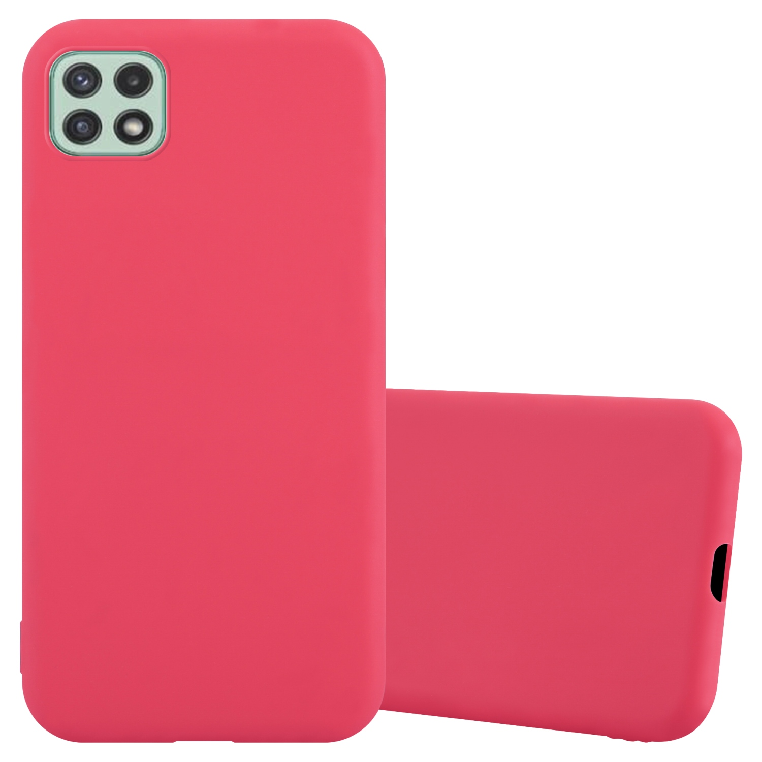 CADORABO Hülle im Samsung, Candy Backcover, Style, 5G, CANDY ROT TPU A22 Galaxy