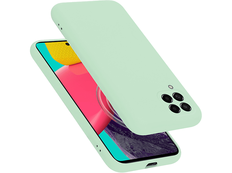 CADORABO Hülle GRÜN Case HELL im M53 5G, Liquid Galaxy Samsung, Silicone Style, Backcover, LIQUID