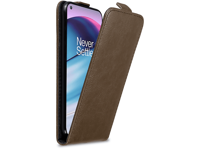 OnePlus, Flip CE im Flip Nord CADORABO BRAUN Style, Hülle 5G, Cover, KAFFEE