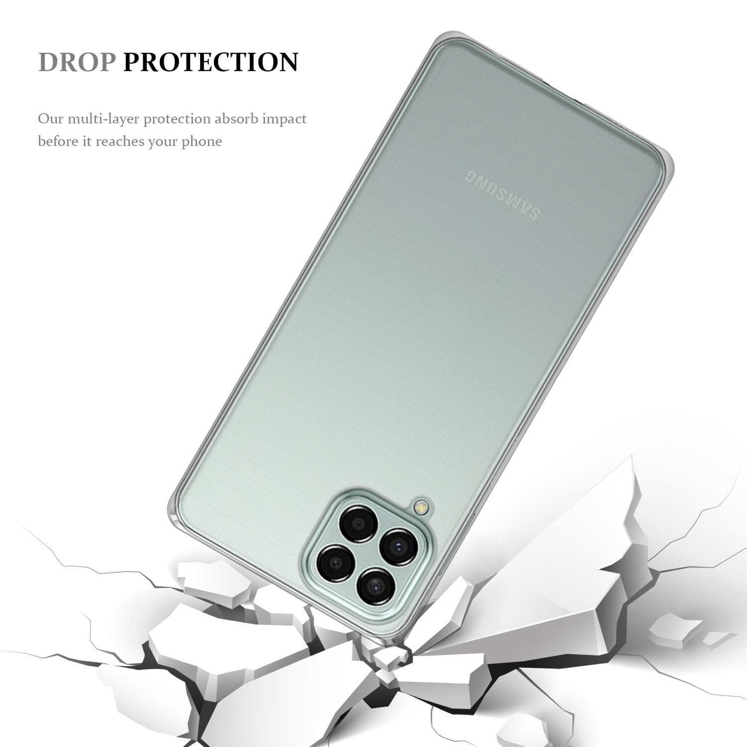AIR Ultra TPU TRANSPARENT Samsung, 5G, VOLL Backcover, M33 Slim Galaxy Schutzhülle, CADORABO