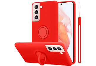 CADORABO TPU Liquid Ring Silicone Case Hülle, Sleeve, Samsung, Galaxy S22, LIQUID ROT