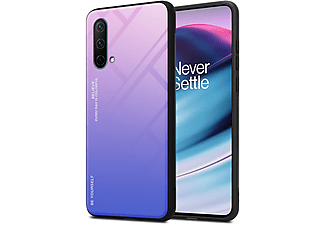 CADORABO TPU 2 Farben Glas Hülle, Sleeve, OnePlus, Nord CE 5G, PINK - BLAU