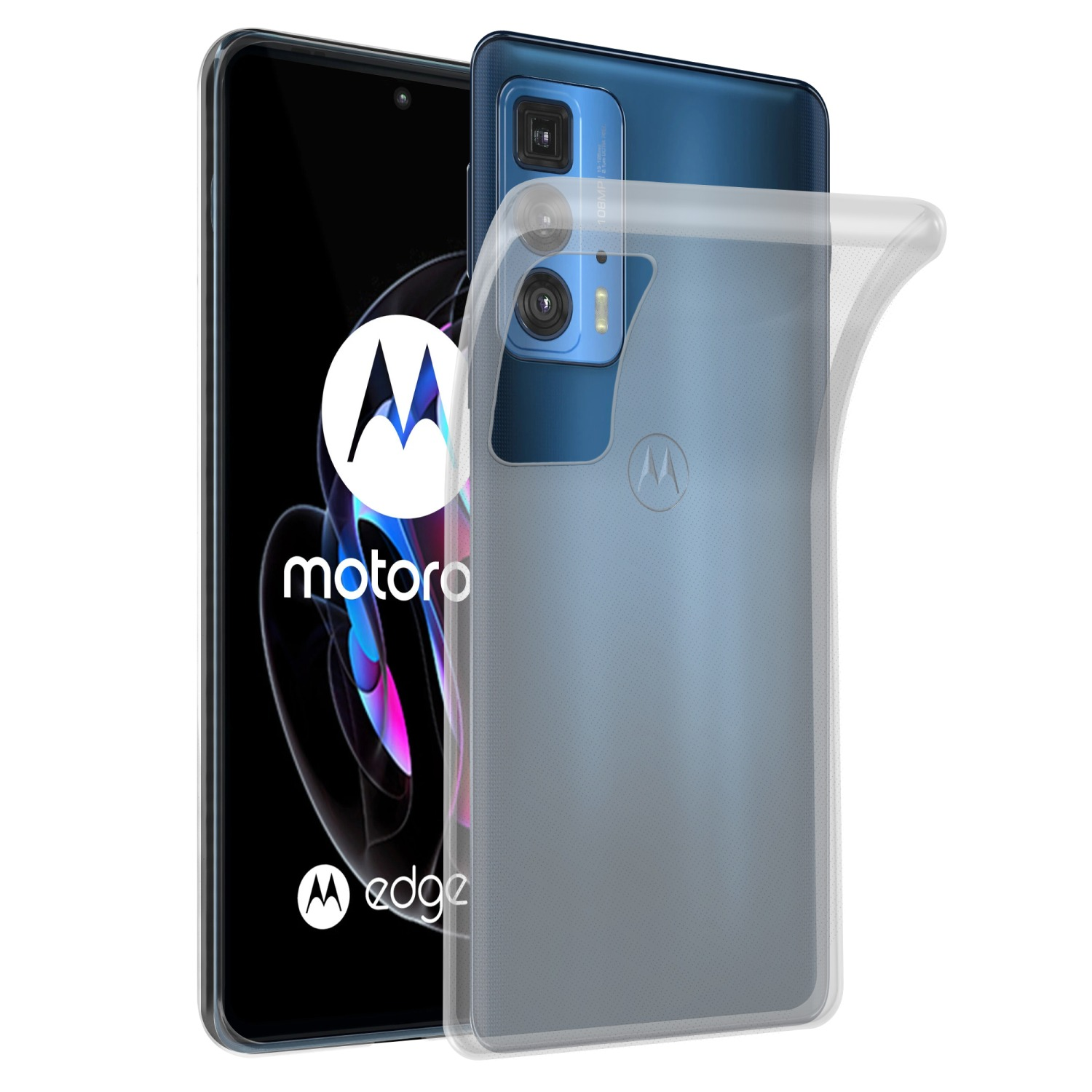 Ultra Motorola, Backcover, TPU EDGE / CADORABO Schutzhülle, 20 S Slim TRANSPARENT PRO EDGE AIR PRO, VOLL