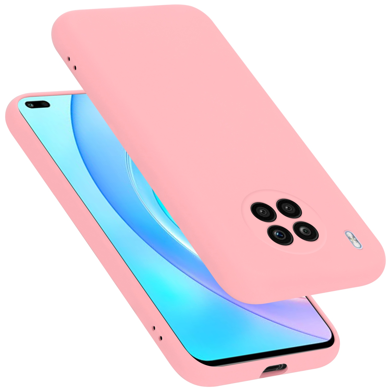 CADORABO Hülle im Liquid Silicone Case LIQUID 50 Style, Backcover, Honor, LITE, PINK