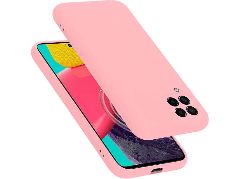 LIQUID CADORABO M53 Liquid Backcover, im Galaxy Style, Samsung, 5G, Silicone Case PINK Hülle