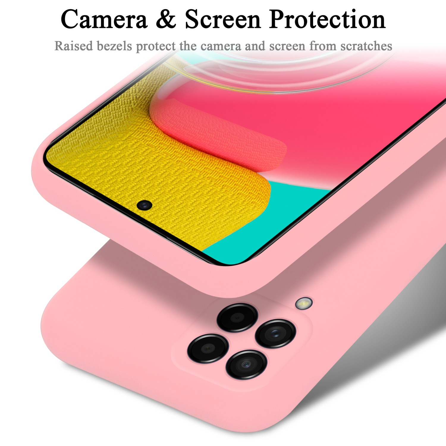 LIQUID CADORABO M53 Liquid Backcover, im Galaxy Style, Samsung, 5G, Silicone Case PINK Hülle
