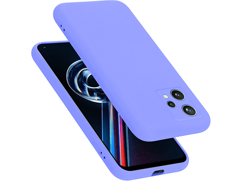 CADORABO Hülle im Liquid Silicone Case Style, Backcover, Realme, 9 5G / 9 PRO / V25 / Q5 / OnePlus Nord CE 2 LITE 5G, LIQUID HELL LILA | Backcover