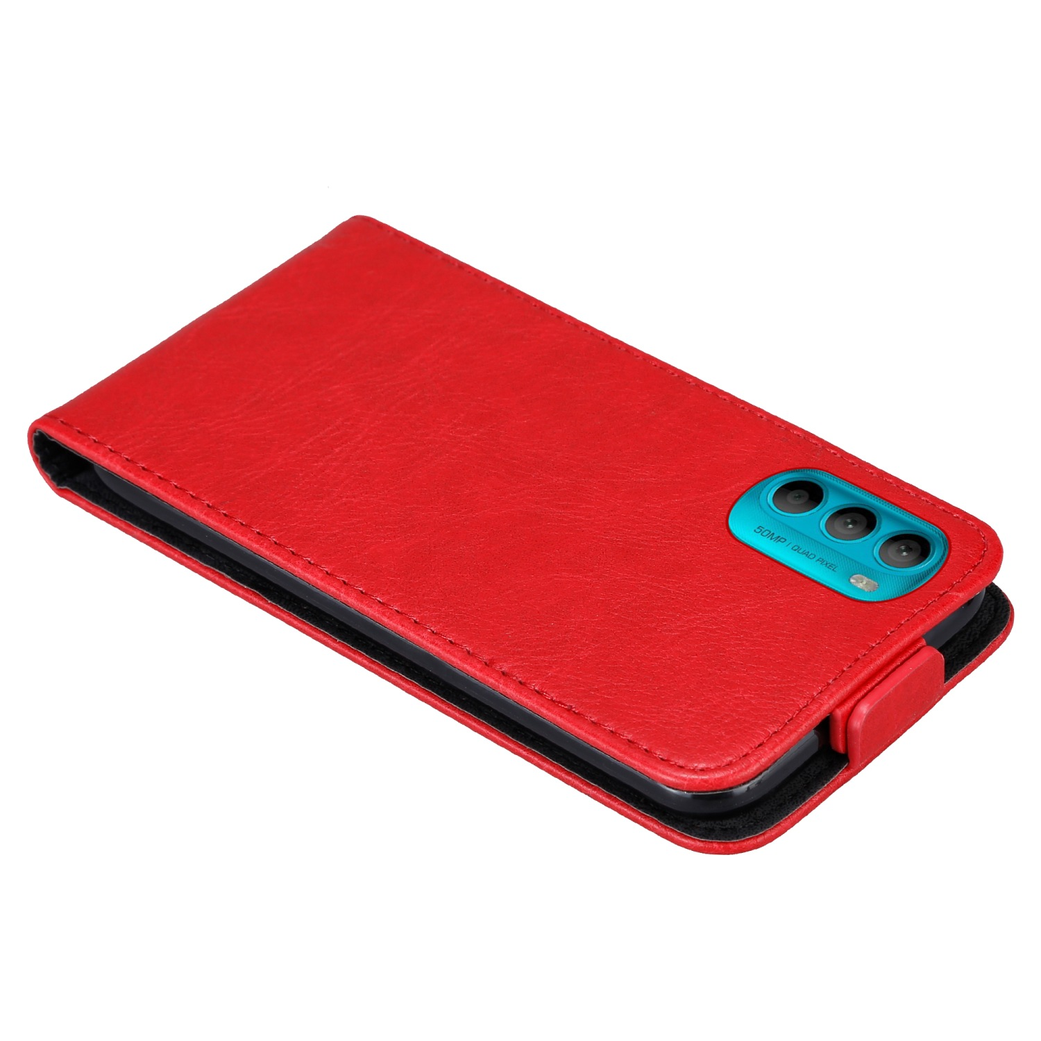 im ROT APFEL Cover, 5G, MOTO CADORABO Flip Flip Hülle Motorola, Style, G71