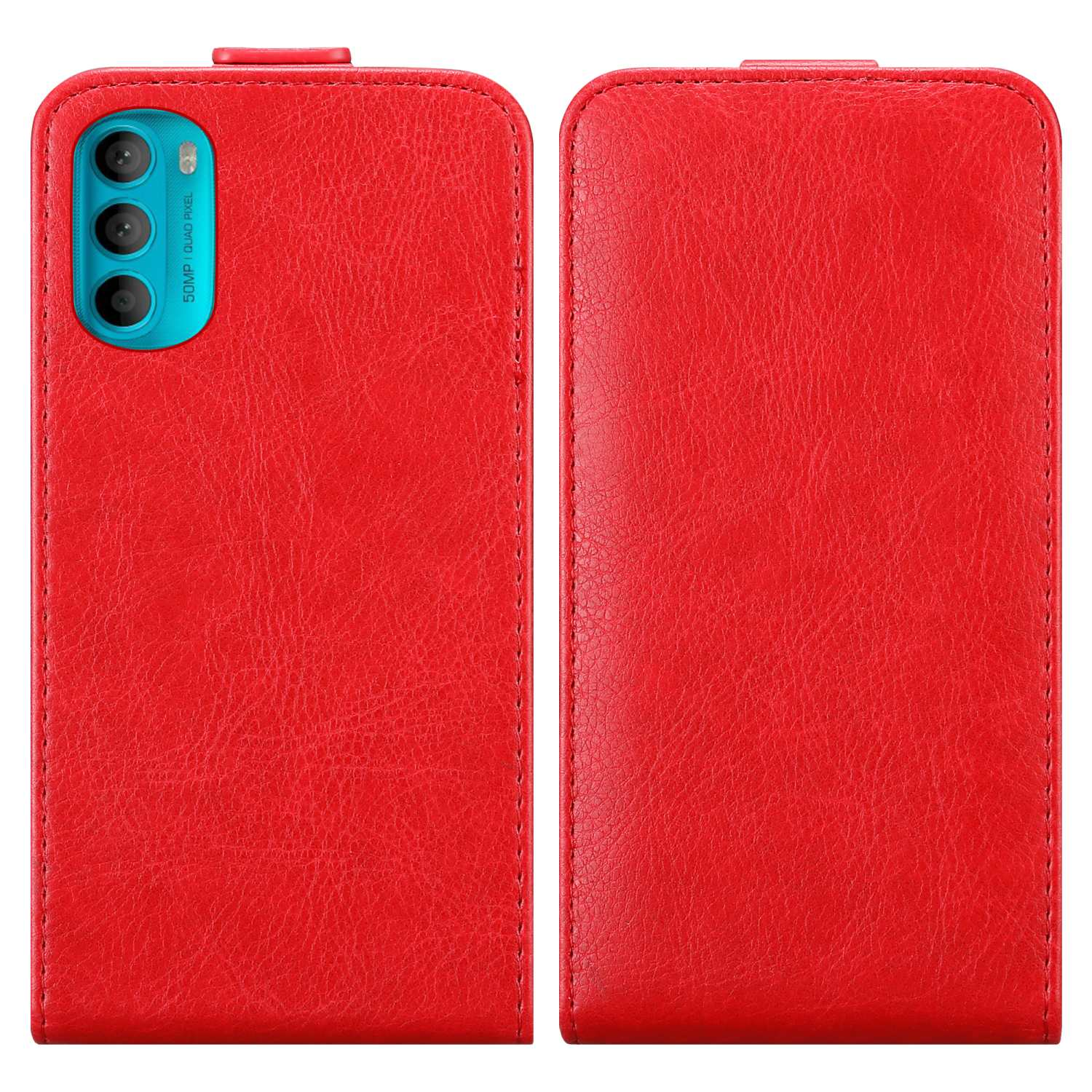 im ROT APFEL Cover, 5G, MOTO CADORABO Flip Flip Hülle Motorola, Style, G71