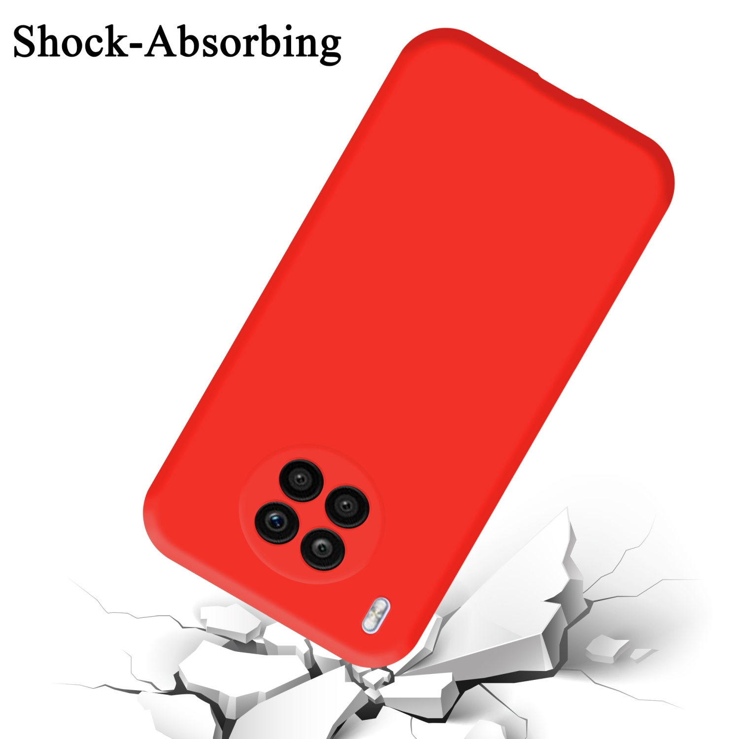 CADORABO im ROT LITE, Case Backcover, Style, Silicone Liquid Honor, Hülle LIQUID 50