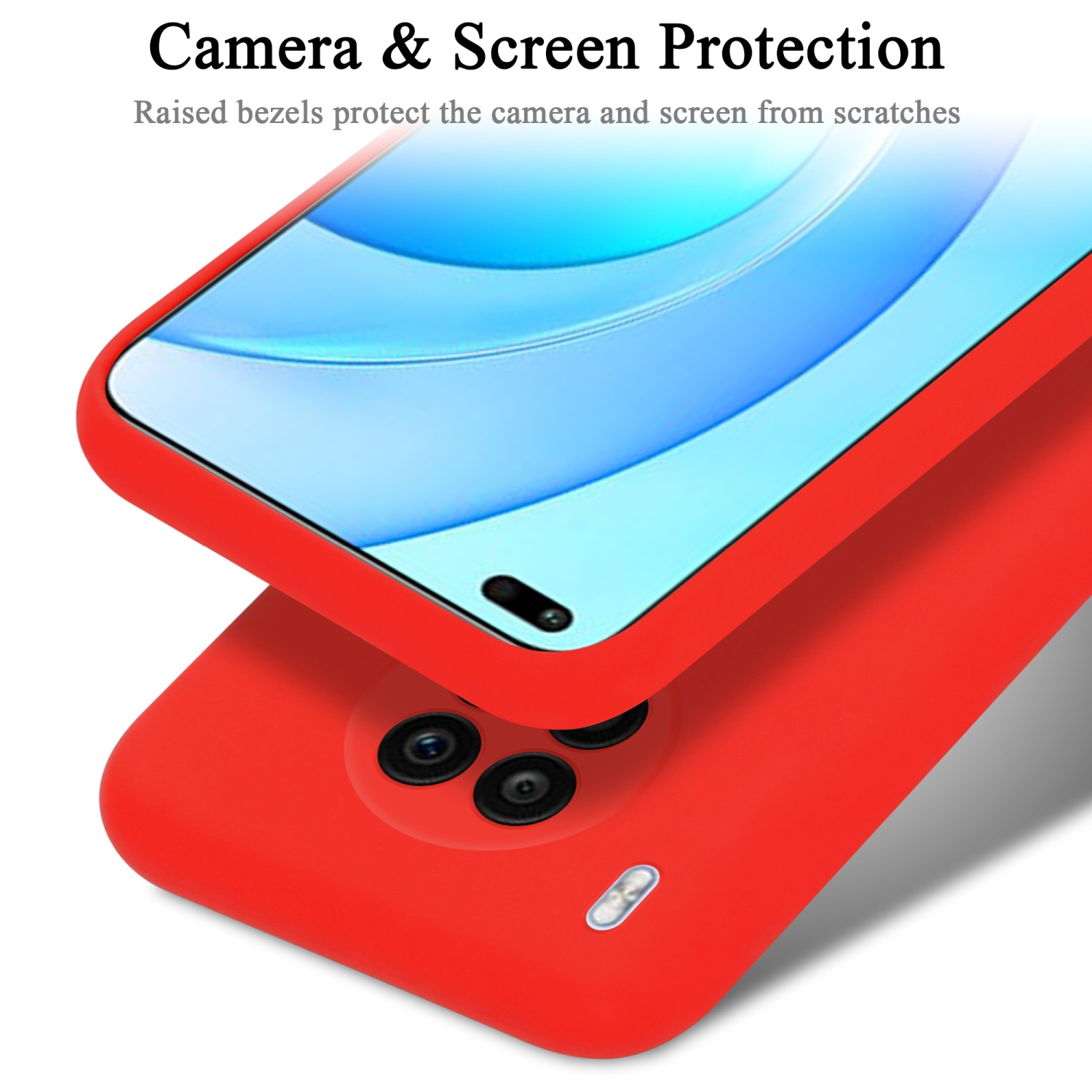 CADORABO Hülle im ROT Liquid LITE, Case 50 Backcover, Style, Honor, LIQUID Silicone