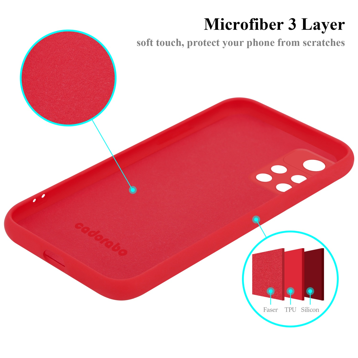 Case Xiaomi, LIQUID Backcover, CADORABO Liquid ROT POCO Silicone PRO M4 Hülle im Style, 5G,