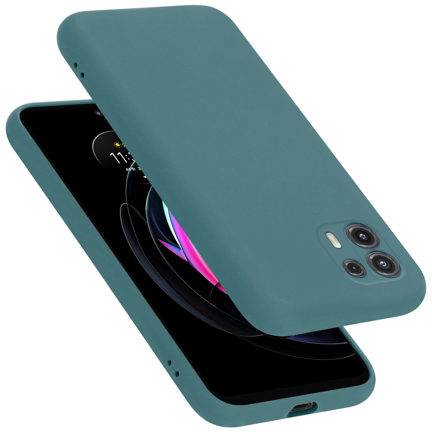 im Style, Motorola, Liquid GRÜN Silicone CADORABO EDGE FUSION, 20 LITE LIQUID Case / Hülle Backcover,