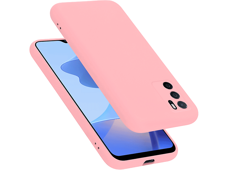 A16s im Backcover, Liquid LIQUID Hülle Style, / Case Silicone PINK Oppo, CADORABO A54s,