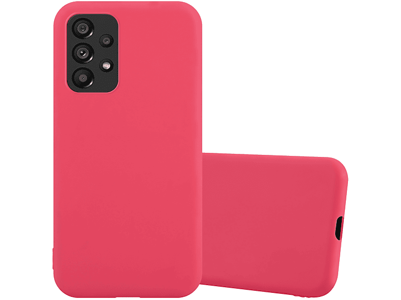 CADORABO Hülle im TPU Candy Style, Backcover, Samsung, Galaxy A53 5G, CANDY ROT