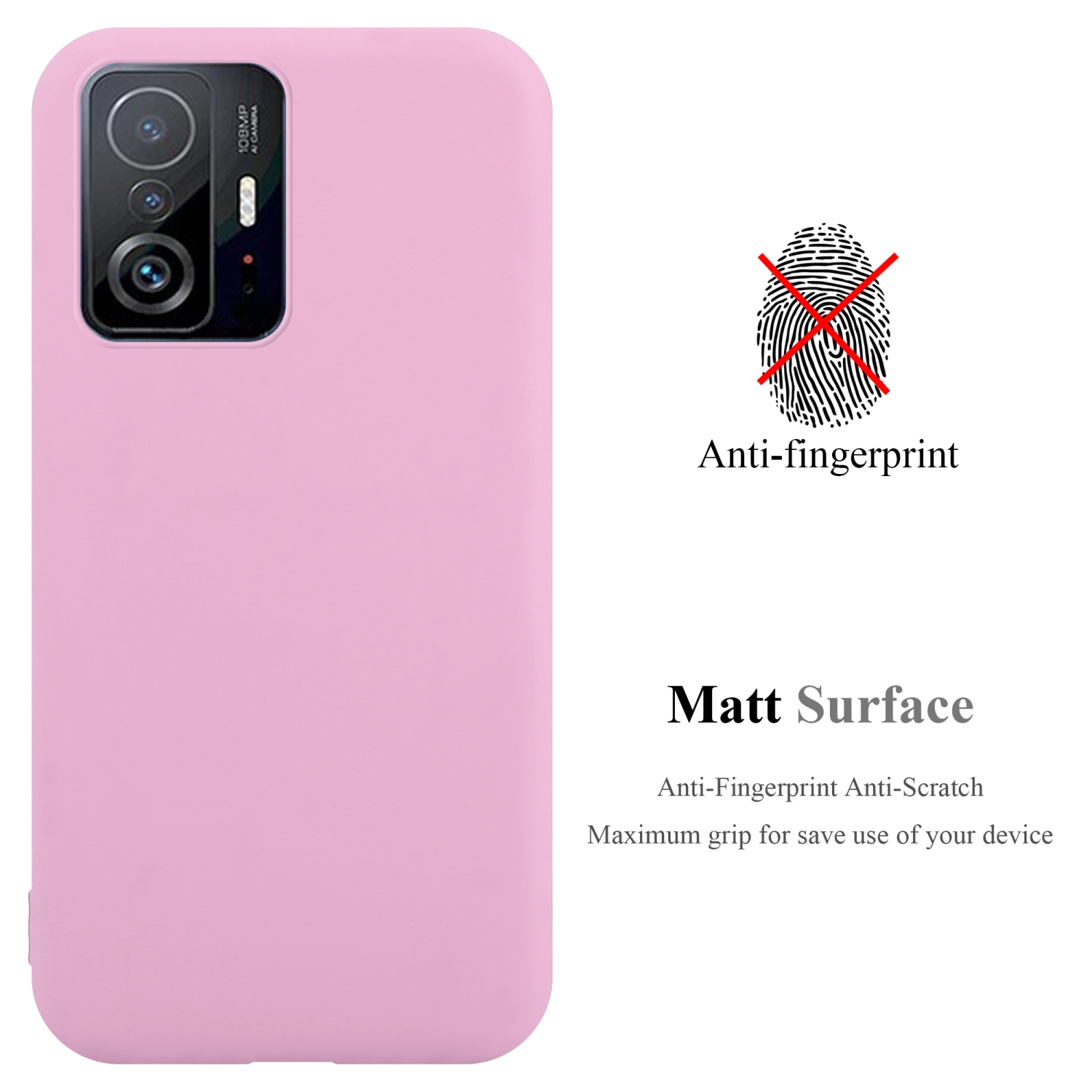 CADORABO 11T Candy 11T Xiaomi, Backcover, / Style, Hülle im ROSA CANDY TPU PRO,