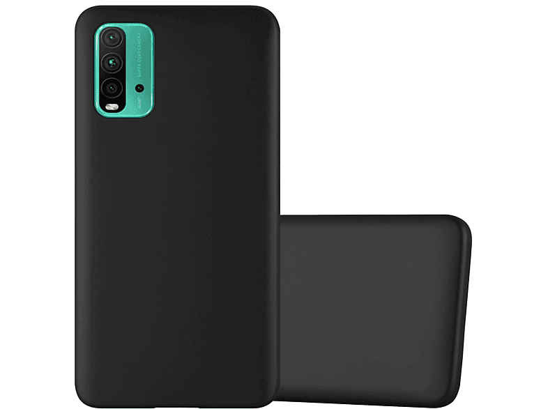 CADORABO TPU Matt Metallic Hülle, Backcover, Xiaomi, RedMi 9T / POCO M3, METALLIC SCHWARZ