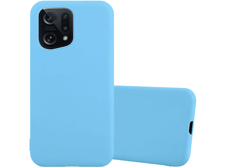 CADORABO Hülle im TPU Candy Style, Backcover, Oppo, FIND X5, CANDY BLAU