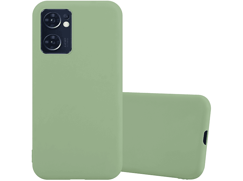 CADORABO Hülle im Reno7 Candy / TPU X5 PASTELL Oppo, Backcover, CANDY FIND Style, GRÜN 5G, LITE