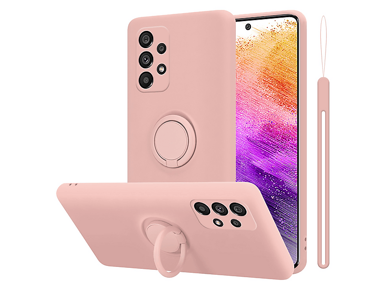 Custodia YukeTop Per Xiaomi 12, Cover Sottile Con Anello Portatil, Resistente Alle Cadute, Antiscivolo, Rossa