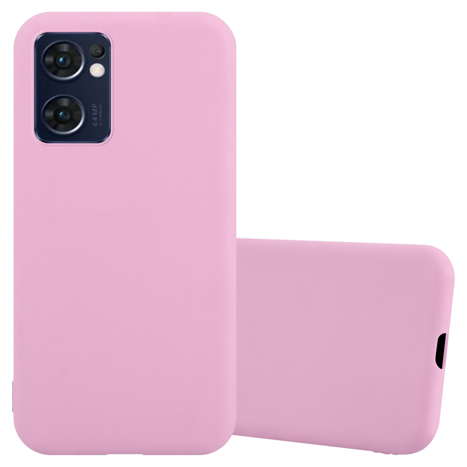 CADORABO Hülle im Oppo, Backcover, CANDY ROSA 5G, Reno7 TPU FIND X5 / Candy Style, LITE
