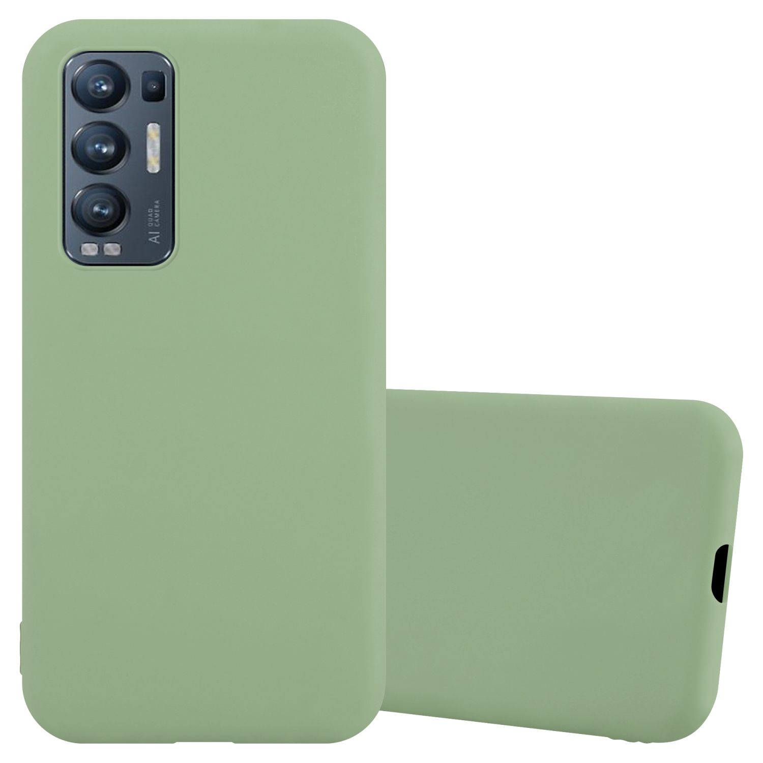 im NEO, Candy X3 Style, CANDY Oppo, GRÜN FIND Hülle CADORABO TPU Backcover, PASTELL