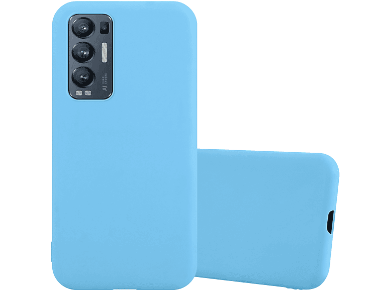 FIND Oppo, Hülle Style, Candy BLAU CANDY im Backcover, TPU CADORABO X3 NEO,